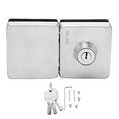 2PCS Schiebe-Tor-Schloss Anti oxidativ Edelstahl rahmenlose Glastür schlösser von WIHFHGZ