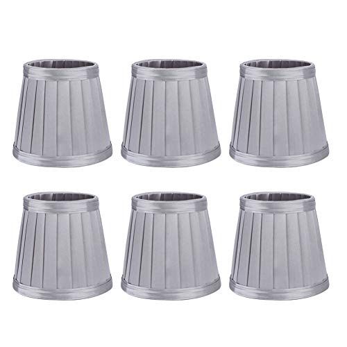 6pcs Schlafzimmer Stoff Lampenschirm Lampenabdeckung Schatten für E14 Kronleuchter Wandlampe von WIHFHGZ