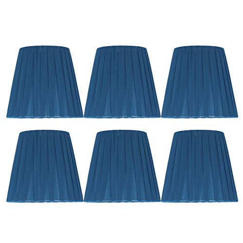 6pcs moderne einfache Lampenschild -Stofflampenschatten für Kristallclip an Kronleuchter Wandlampe Blau 6pcs moderne einfache Lampenschild -Stofflampenschatten für Kristallclip an Kronleuchter Wandlampe Blau von WIHFHGZ