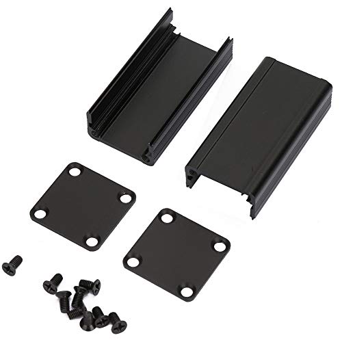 Aluminiumgehäuse -PCB -Instrumentenschale elektronischer Kühlbox Schwarz 25 * 25 * 50 mm von WIHFHGZ
