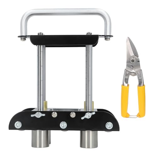 Dachblech Biegewerkzeug, Metallwalzen Bieger, 0‑90 Grad, 13‑130mm Blechkante, Stahl Aluminium Kupfer - Vielseitig Einsetzbar, V‑Förmige Rollen, Für Dach & Garage von WIHFHGZ