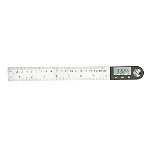 Digital Display Winkel Lineal - Edelstahl 2 in 1 Lineal & Prognern, schnell genaue digitale Berechnung, Datensperrung und Rotatable -Display, multifunktional für Konstruktion & (type 1) von WIHFHGZ