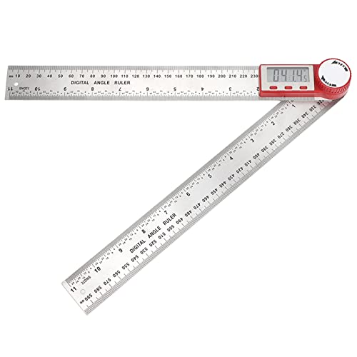 Digitalwinkel Lineal - Edelstahl -Messwerkzeug, Schnell -LCD -Anzeige, einstellbare Befestigungsschraube, einfach gebrauchte Verwendung mit automatischem Ausschalten, (type 1) von WIHFHGZ