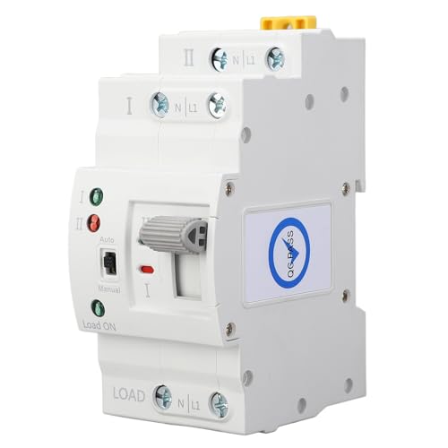 Dual Power Transfer Switch - Schnellschalter Sicherheitsschalter, Millisekundenzuverlässigkeit, automatische Haupt- und Sicherungsstromumwandlung, Notfallsysteme, kompakte Flamme von WIHFHGZ