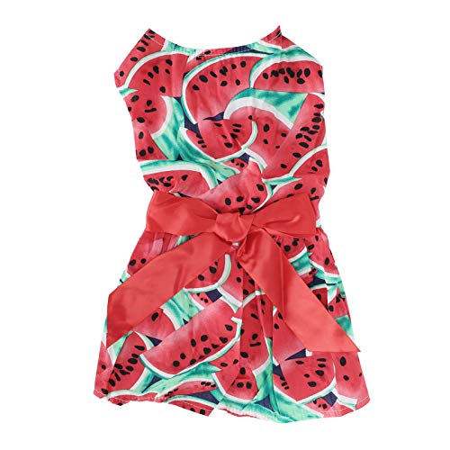 Hunde Sommerkleidung - Haltbares Polyester -Obst -Designkleid, bequemes atmungsaktives Haustierhemd für kleine mittelgroße Hunde, einfache Verschleiß für heißes Wetter (Type 1) von WIHFHGZ