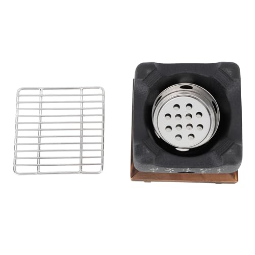 Japanischer Mini BBQ Grill - kompakter tragbarer Holzkohleofen, schneller Wärme, sogar Wärmeverteilung, Koch- und Familienversammlungen im Freien, stilvolles Textdesign (type 2) von WIHFHGZ