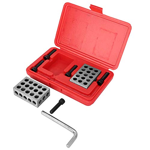 Präzisions - Messblöcke Set, Stahl, 23 Löcher mit Schrauben und Schlüssel, 1-2 - 3 Block - Hohe Genauigkeit 0,0001 Inch, Für Fräsen und Inspektion, Für Werkzeugmacher und Präzisions - Messblöcke Set, Stahl, 23 Löcher mit Schrauben und Schlüssel, 1-2 - 3 Block - Hohe Genauigkeit 0,0001 Inch, Für Fräsen und Inspektion, Für Werkzeugmacher und von WIHFHGZ