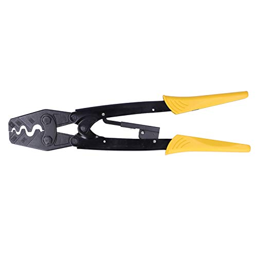 Ratchet Crimpzange Manuelle Kabelschuhzange 5.538mm 102AWG, 356mm Länge - Ergonomischer Griff, Hochwertiger Stahl, Für Aderendhülsen und Ringkabelschuhe von WIHFHGZ