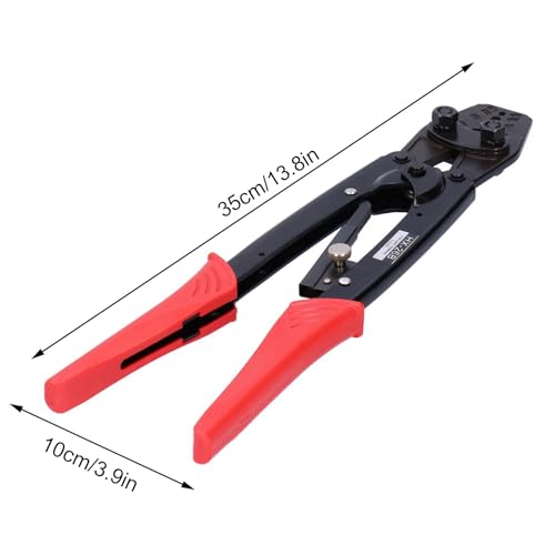 Ratschen - Kabelschuhzange 6-25mm², Crimpzange manuell mit ergonomischem Griff - Robuste Konstruktion, Stabile Leistung, Ideal für Kabelschuhe und Stoßverbinder von WIHFHGZ