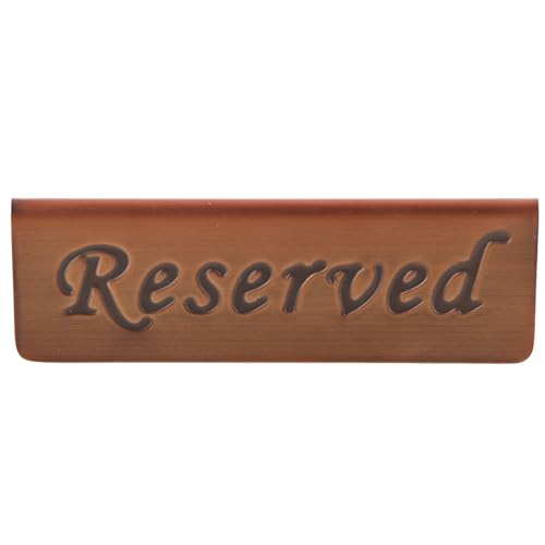 Reserviert Tischkarte Edelstahl doppelseitig robuste Tischmarkierung für Restaurant Café Bar Hotel vielseitig wiederverwendbar von WIHFHGZ