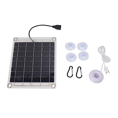 Schwimmender Wasserbefeuchter, 20 W, doppelseitiges Solarpanel, tragbarer USB-Mini-Zerstäubungssprühbefeuchter für Zuhause und Auto von WIHFHGZ