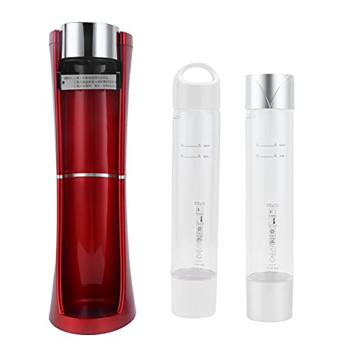 Sodamaschine Sparkling Water Maker, Edelstahl, 1L Kapazität, Rot, Tragbar - Automatische Druckentlastung, Schnell und Bequem, Für Zuhause und Gastronomie von WIHFHGZ