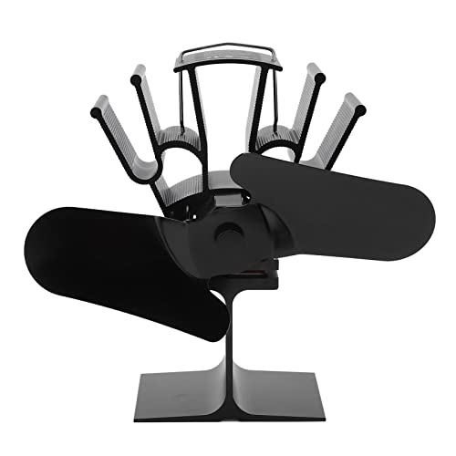WIHFHGZ 2 Blattwärme -Holzkamin -Lüfter 1200 U/min 25 dB niedrige Geräusch -Hochtemperatur für Zuhause von WIHFHGZ