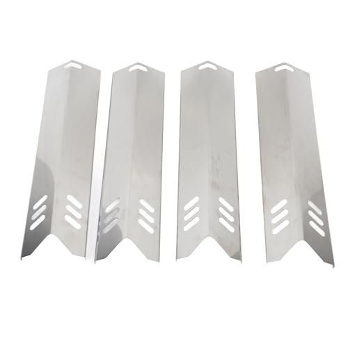 WIHFHGZ 4 Stück verstellbare Grill-Wärmeplatten, Edelstahl-Ofenbrenner-Abdeckungen, BBQ-Gasgrill-Deflektorplatten, Wärmezelt WIHFHGZ 4 Stück verstellbare Grill-Wärmeplatten, Edelstahl-Ofenbrenner-Abdeckungen, BBQ-Gasgrill-Deflektorplatten, Wärmezelt von WIHFHGZ