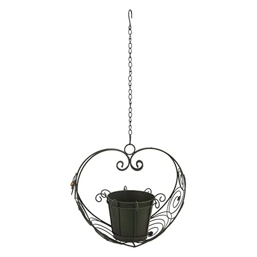 WIHFHGZ Herzförmige Hängetöpfe Metall, Blumenampel mit Eisenkette, Hängend für Garten Balkon Terrasse - Robust & Korrosionsbeständig, Ideal Für Hängepflanzen Und Wand WIHFHGZ Herzförmige Hängetöpfe Metall, Blumenampel mit Eisenkette, Hängend für Garten Balkon Terrasse - Robust & Korrosionsbeständig, Ideal Für Hängepflanzen Und Wand von WIHFHGZ
