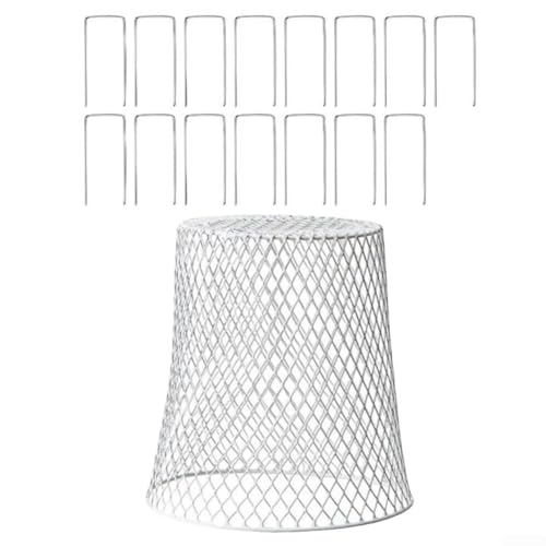 3 x Pflanzendraht-Schutzabdeckungen, zuverlässige Lösung, um Ihren Garten das ganze Jahr über sicher zu halten (weiß) von WIIYENA