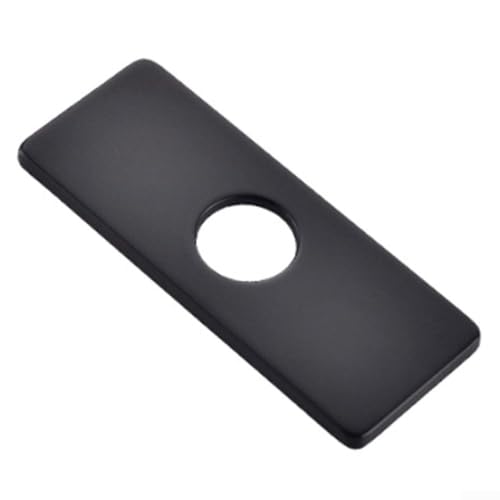 304 Edelstahl-Küchenarmatur-Abdeckplatte für einfache Kompatibilität (schwarz) von WIIYENA