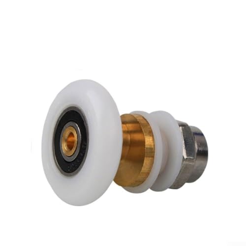 4 Rollen für Duschtüren, Nylon und Messing für leises Gleiten (23 mm) von WIIYENA