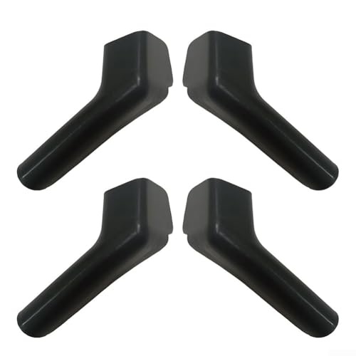 4 x ABS-Regenwasserablaufausläufe für Wohnmobile, Mini-Dachrinnen, entworfen, um schwarze Streifen zu verhindern und Fahrzeuglack vor Wasserschäden zu schützen (schwarz) von WIIYENA