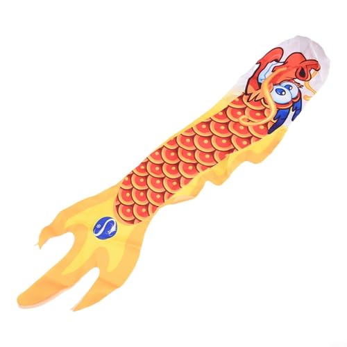 70 cm Ripstop-Windsack mit Drachen-Design für bessere Sichtbarkeit in jeder Umgebung (orange) von WIIYENA