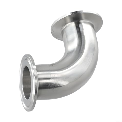 90 Grad Sanitärbogen mit Tri-Klemme für einfaches Durchflussmanagement (32 mm) von WIIYENA