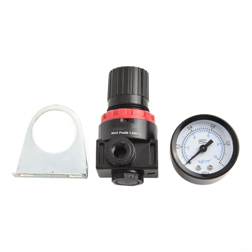 AR2000 Für Kompressor Luftdruckregler mit Gurthalterung, Einstellbereich 7 121psi, Druckminderventil mit Selbstverriegelungsmechanismus, kompaktes und robustes Design AR2000 Für Kompressor Luftdruckregler mit Gurthalterung, Einstellbereich 7 121psi, Druckminderventil mit Selbstverriegelungsmechanismus, kompaktes und robustes Design von WIIYENA