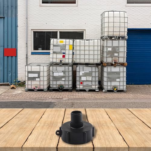Ablaufadapter für 275 330 G IBC Tote Tank mit 2 Feingewinde auf 3/4 Gartenschlauchverbinder HDPE Material beständig kein Auslaufen Design Ablaufadapter für 275 330 G IBC Tote Tank mit 2 Feingewinde auf 3/4 Gartenschlauchverbinder HDPE Material beständig kein Auslaufen Design von WIIYENA