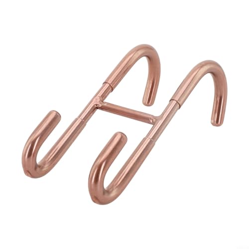 Abnehmbarer Duschtuchhalter in S-Form aus Edelstahl für Glastüren (Rotbronze) von WIIYENA