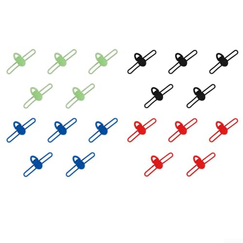 Angelhaken-Halter Set mit 5 Silikon-Organizern für Haken und Köder, kompatibel mit mehreren Angelrutentypen, hält Ausrüstung sicher und ordentlich (rot) von WIIYENA