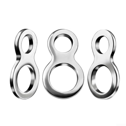 Angelspaltringe mit Edelstahlwirbeln perfekt für Angelköder und Zubehör (1#) von WIIYENA