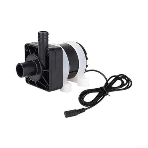 Bürstenlose DC Mini Tauchpumpe für Aquarien, kleine Teiche und Springbrunnen 12V 24V mit stabilem Wasserdurchfluss (DC4212-B-12V) von WIIYENA