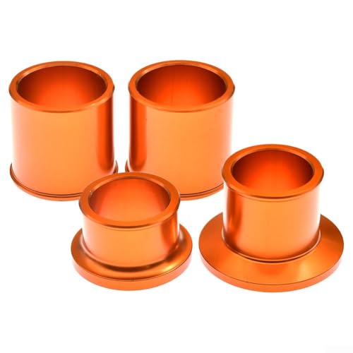 CNC Aluminiumlegierung Radachse Nabe Spacer für Vorder- und Hinterräder, entworfen für Surron für UltraBee Elektromotorräder (Orange) von WIIYENA