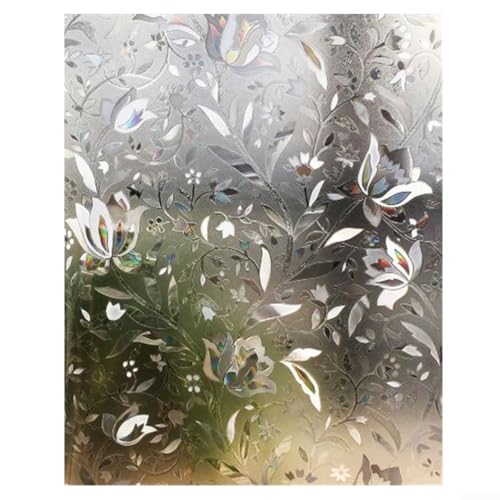 Dekorative PVC-Glasfolie, für Privatsphäre in Schlafzimmer, Wohnzimmer, Küche und Badezimmer (30 cm x 1 m) von WIIYENA