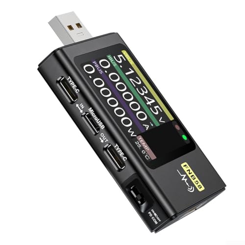 Der fortschrittliche USB-Tester FNB58 bietet zuverlässige Messungen der elektrischen Parameter während des Ladevorgangs (ohne App-Steuerung) von WIIYENA