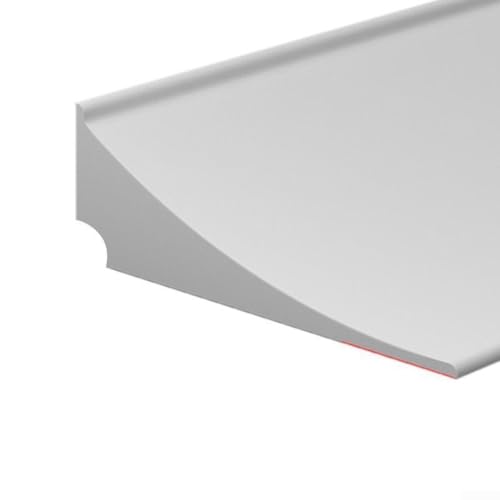 Easy Cut Silikon-Wasserstopp-Streifen für Duschen, 4 x 5 cm breite Randleisten, um saubere und trockene Räume zu erhalten (1 Meter) von WIIYENA