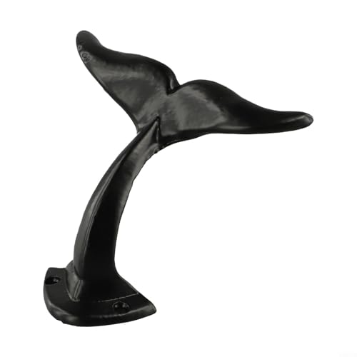 Eleganter Walschwanz-Design Haken, stabiles Eisen zum Aufhängen von Gegenständen im Eingangsbereich oder Badezimmer Eleganter Walschwanz-Design Haken, stabiles Eisen zum Aufhängen von Gegenständen im Eingangsbereich oder Badezimmer von WIIYENA
