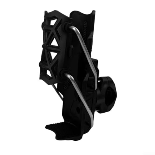 Fahrrad-Flaschenhalter, Auto-Grip, Nylon, Lenkerhalterung, 22–25 mm, kompatibel mit Fahrrad, Motorrad, Elektroroller (schwarz) von WIIYENA