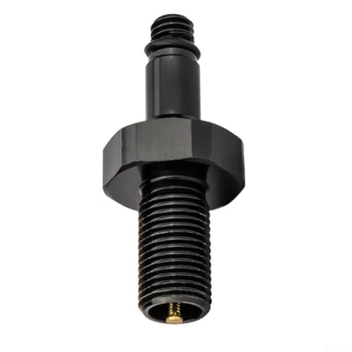Fahrrad-Luftventil-Adapter, 34 mm, 7075 Aluminiumlegierung, verbindet Stoß- und Pumpenventile, leicht, 4 3 g (schwarz) von WIIYENA