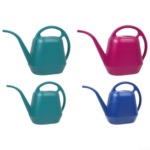 Gartenbewässerungskessel 4L mit langer Öffnung, stabiles Design für mühelose Pflanzenpflege (Seeblau) von WIIYENA