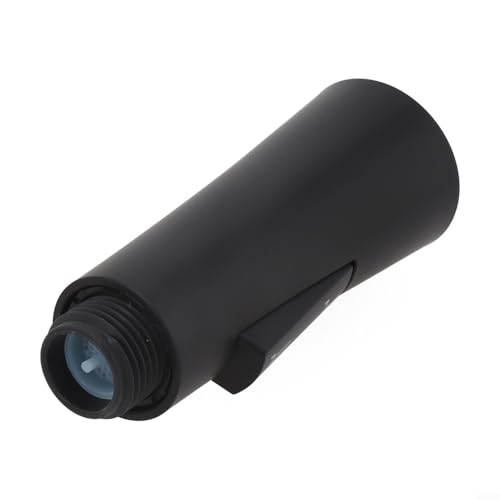 Gebürsteter Wassersprühkopf, bequemer Wasserfluss, wasserdicht, leistungsstarkes ABS-Material, einfach zu bedienen, langlebige Nutzung (schwarz) von WIIYENA