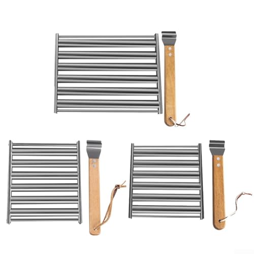 Hot Dog Rack Removable Stainless Steel Design for Effortless BBQ Cooking (A) von WIIYENA