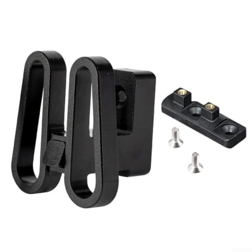 Klappbare Fahrradtaschenhalterung für Brompton und Dahon, Frontträger mit sicherer Schraubbefestigung und leichtem, kompaktem Design (schwarz) von WIIYENA