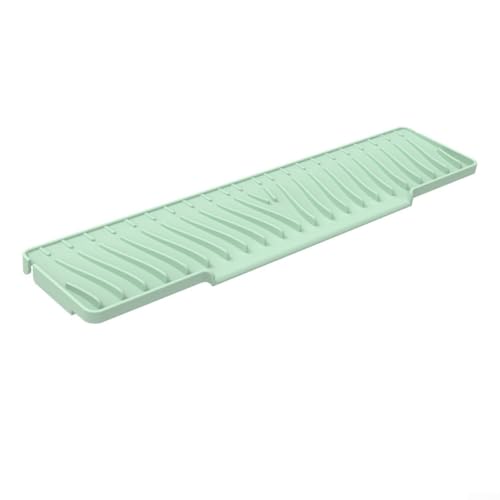 Küchenspüle Matte Silikonkonstruktion mit effizienter Wasserablauffunktion (grün) von WIIYENA