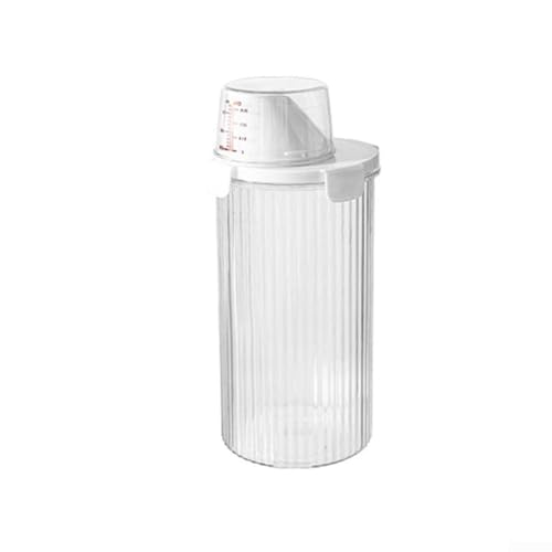 Kunststoff-Waschmittel-Aufbewahrungsbox, reichlich Volumen für bequeme Organisation von Wäscheutensilien (rund [1350 ml]) von WIIYENA