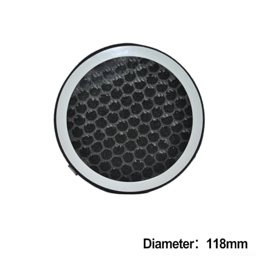 Luftauslass-Filtersieb mit PVC-Rohr, kompatibler Aktivkohle und HEPA-Element für effiziente Rauch-, Staub- und Rauchfiltration (118 mm) von WIIYENA