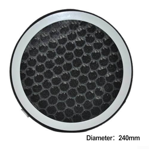Luftauslass-Filtersieb mit PVC-Rohr, kompatibler Aktivkohle und HEPA-Element für effiziente Rauch-, Staub- und Rauchfiltration (240 mm) von WIIYENA