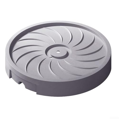 Multifunktionaler Blumentopf-Untersetzer auf Rollen für einfache Pflanzenbewegung und Wassermanagement (grau, 35 cm) von WIIYENA