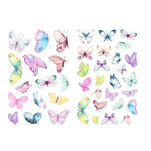 Niedliche Wandaufkleber mit Schmetterlings-Motiv, geeignet für jede häusliche Umgebung von WIIYENA