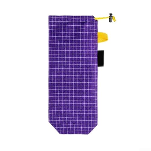 Outdoor Nail Storage Bag for Camping and Hiking Ultralight Nylon Design, Portable and (Purple S) von WIIYENA