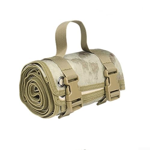 Outdoor RollUp Decke Matte für Jagd und Reinigung kompakt für einfache Lagerung (Ruinen Tarnung) von WIIYENA